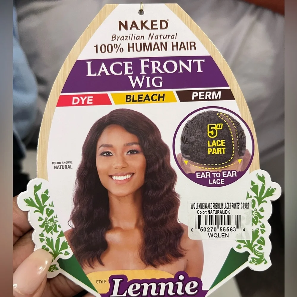 Brazilian Natural 100% Human Lace Front Wig - Picture 10 of 14